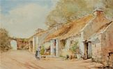 William Bingham McGuinness RHA, 'COTTAGES, DONEGAL' at Ross's Online Art Auctions