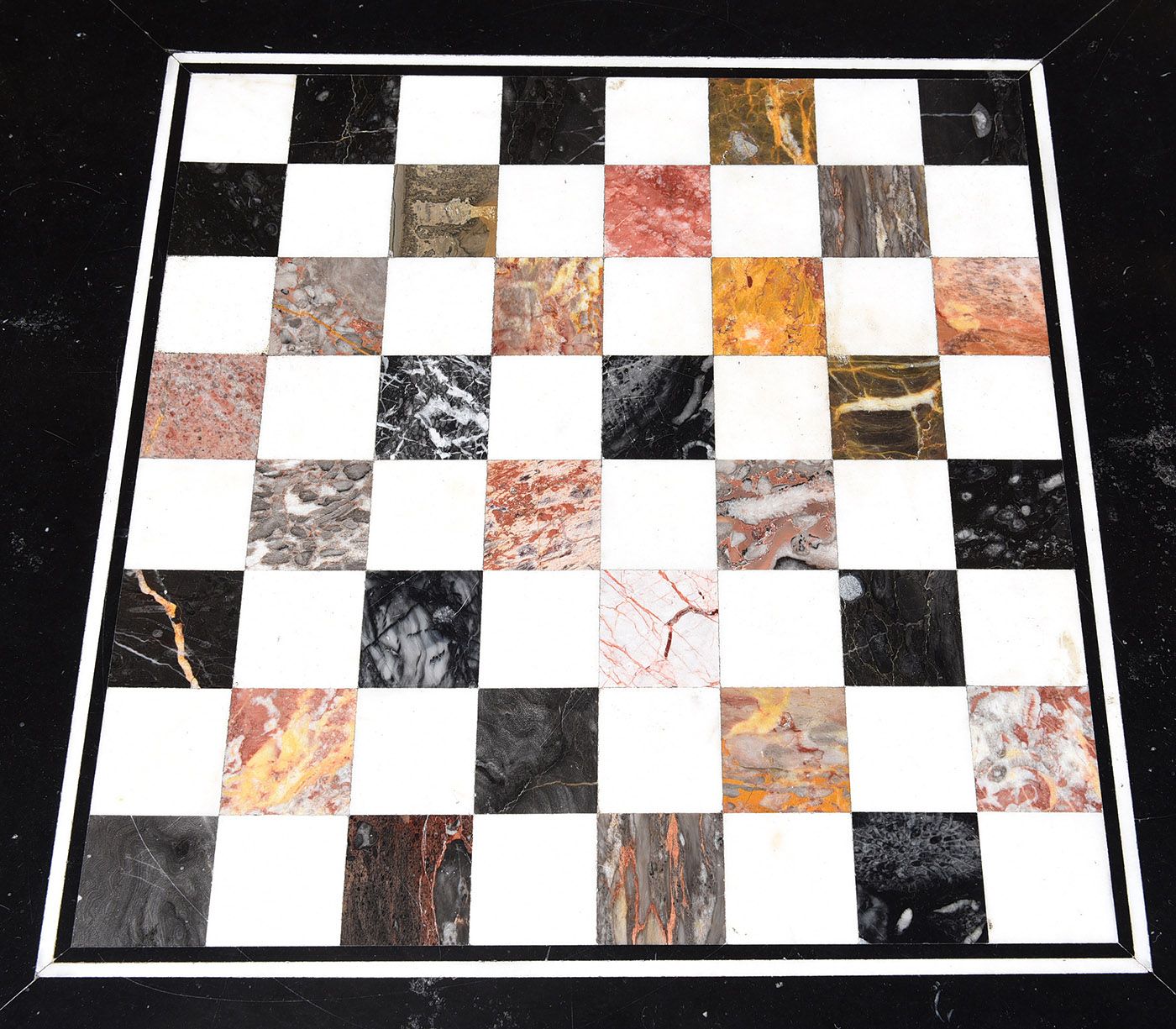 IRISH REGENCY ROSEWOOD MARBLE TOP GAMES TABLE at Ross's Online Art Auctions
