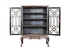 IRISH GEORGIAN TWO DOOR BOOKCASE ON STAND at Ross's Online Art Auctions