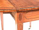 GEORGIAN INLAID MAHOGANY PEMBROKE TABLE at Ross's Online Art Auctions