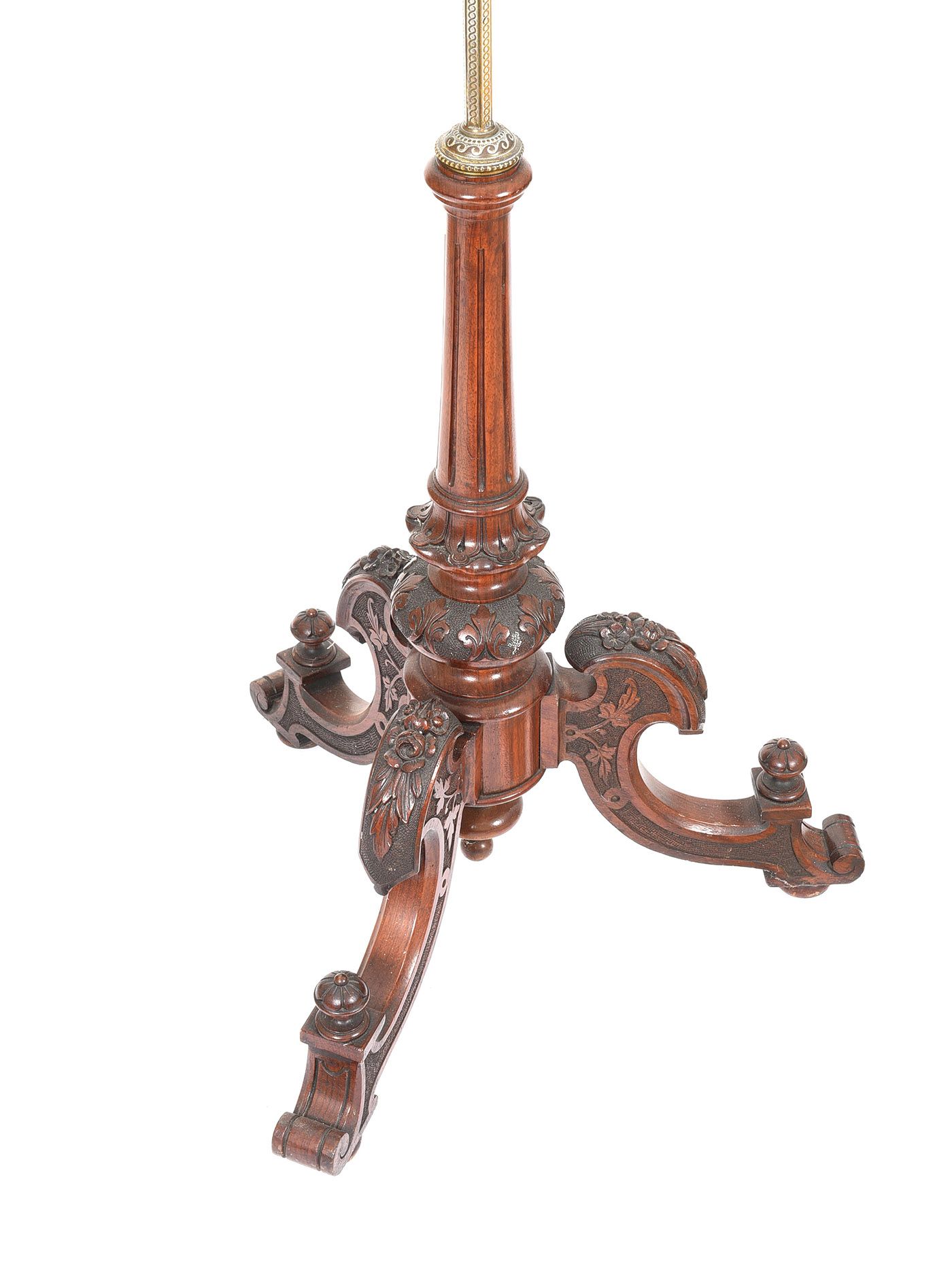 VICTORIAN MAHOGANY POLE SCREEN at Ross's Online Art Auctions