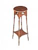 EDWARDIAN MAHOGANY PLANT STAND at Ross's Online Art Auctions