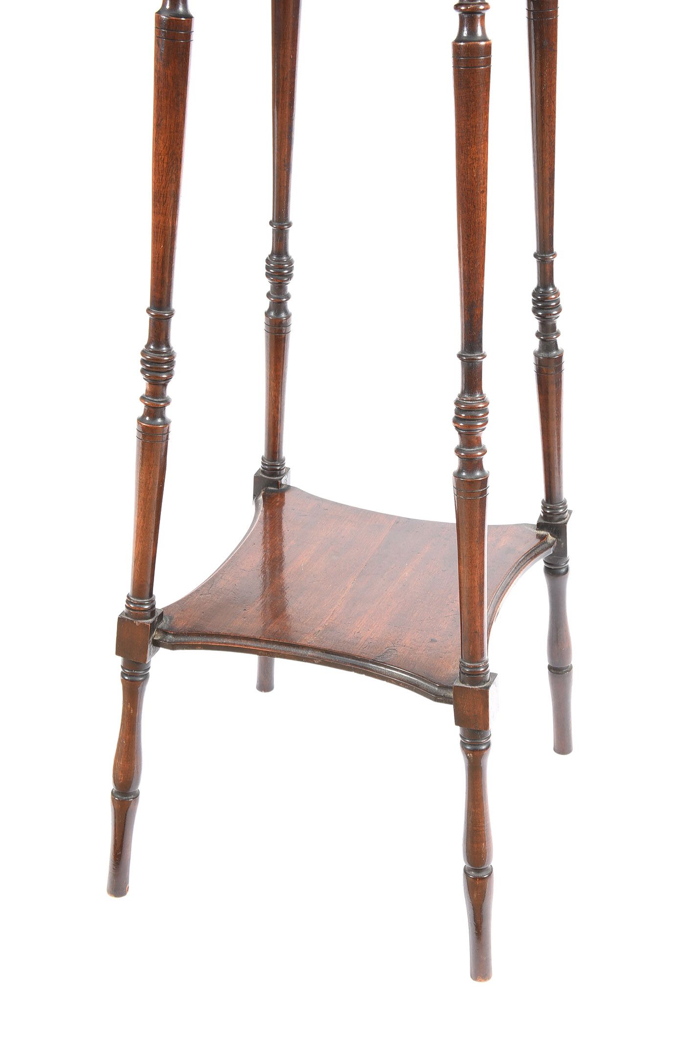 EDWARDIAN MAHOGANY PLANT STAND at Ross's Online Art Auctions