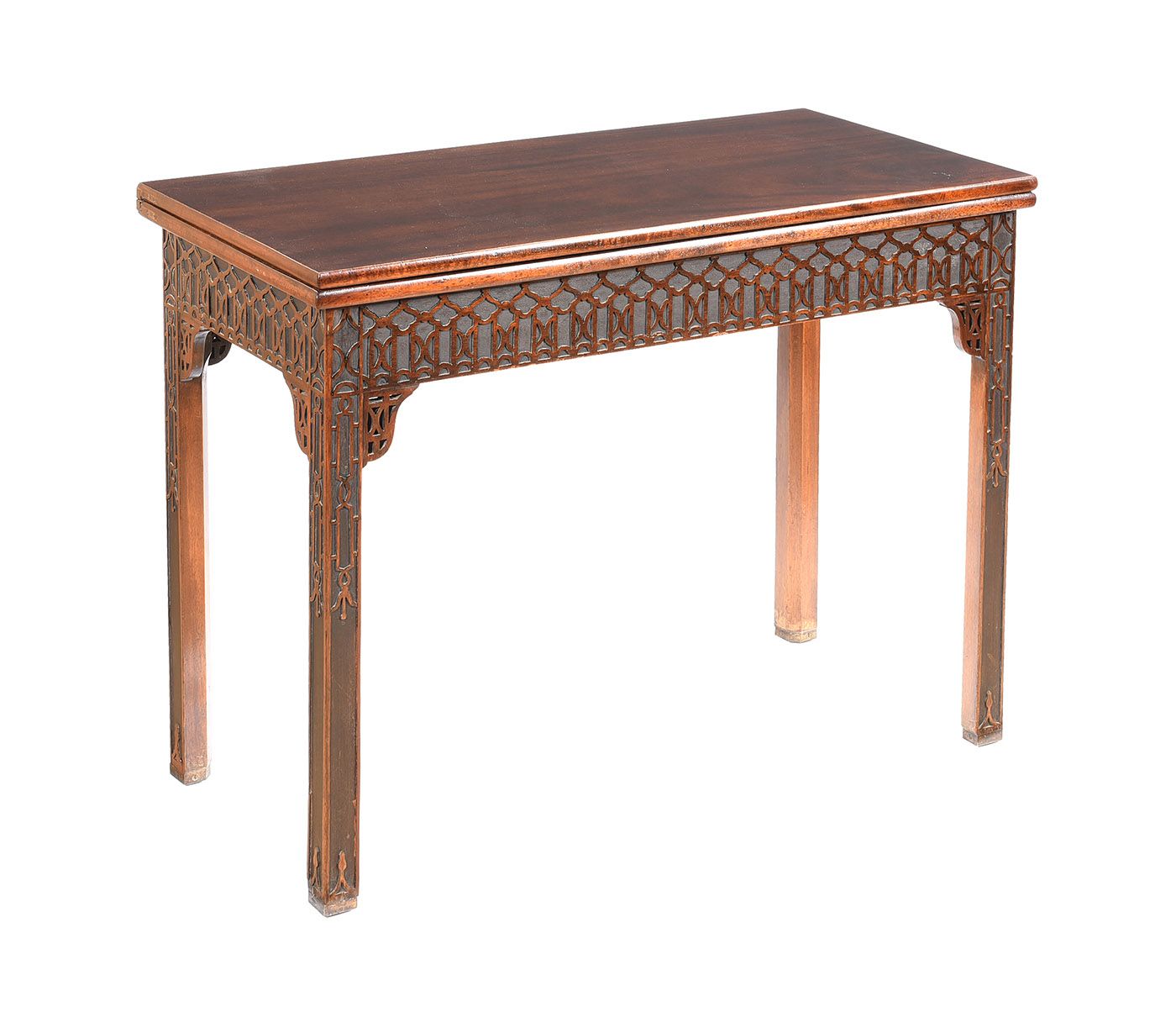 EIGHTEENTH CENTURY TURNOVER LEAF CARD TABLE at Ross's Online Art Auctions