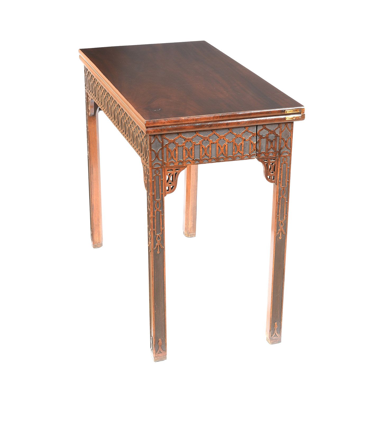 EIGHTEENTH CENTURY TURNOVER LEAF CARD TABLE at Ross's Online Art Auctions