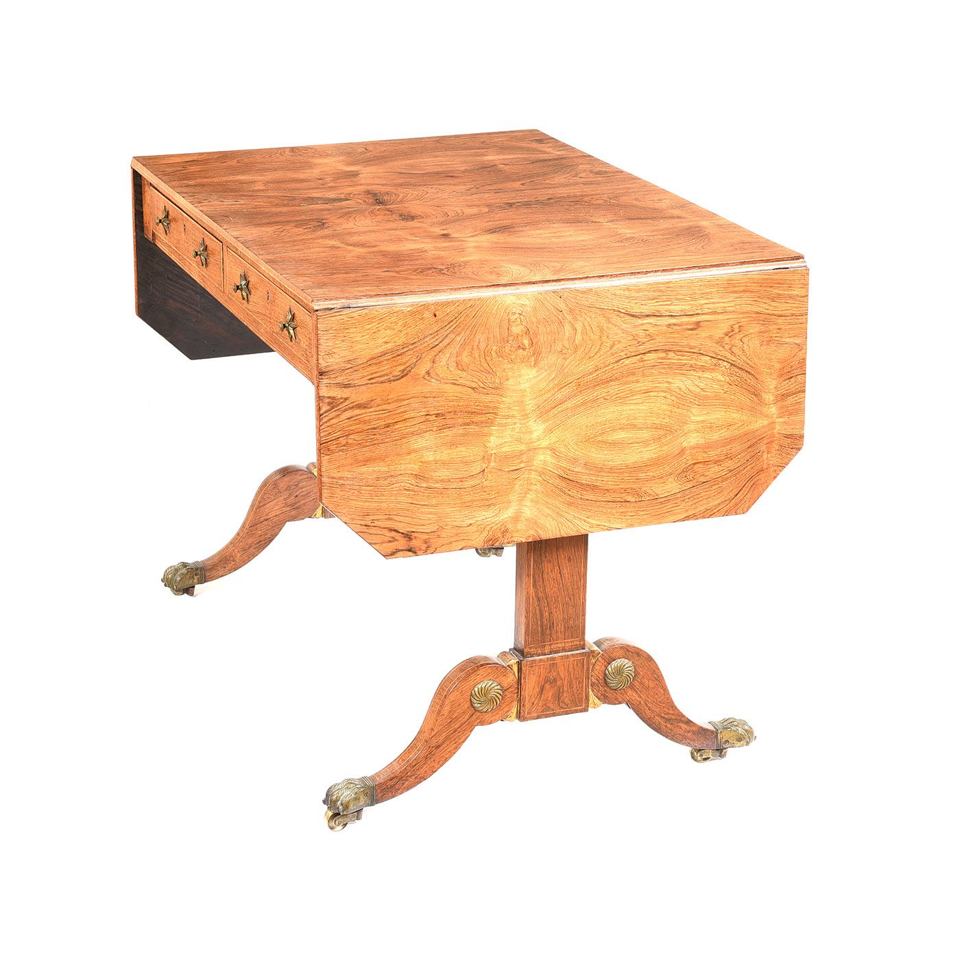 REGENCY ROSEWOOD SOFA TABLE at Ross's Online Art Auctions