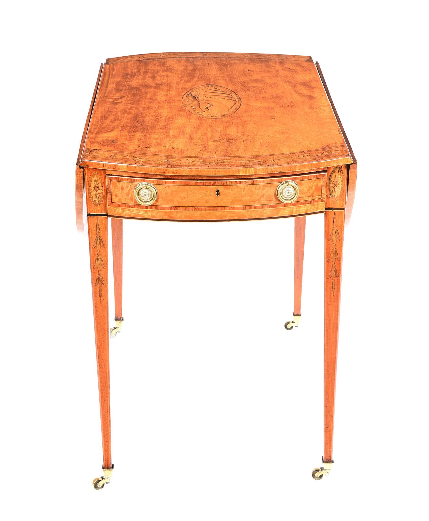 FINE GEORGIAN INLAID SATINWOOD PEMBROKE TABLE at Ross's Online Art Auctions