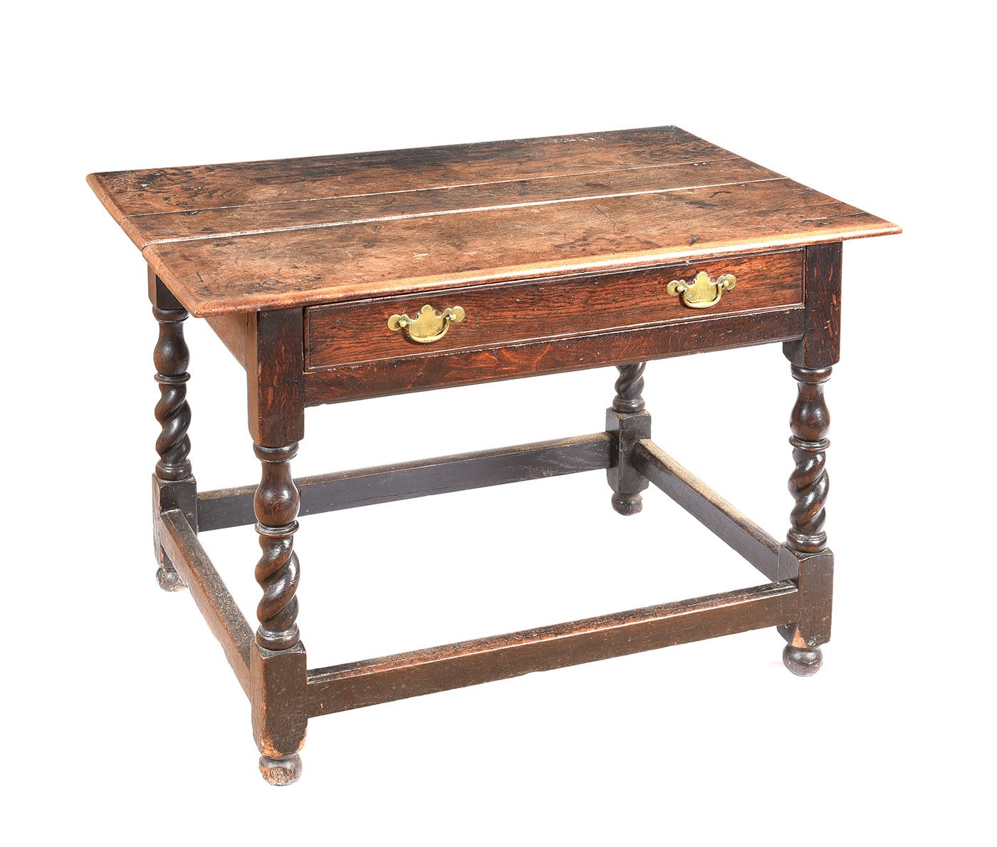 VICTORIAN OAK SIDE TABLE at Ross's Online Art Auctions