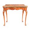 EIGHTEENTH CENTURY IRISH WALNUT TURNOVER LEAF CARD TABLE at Ross's Online Art Auctions