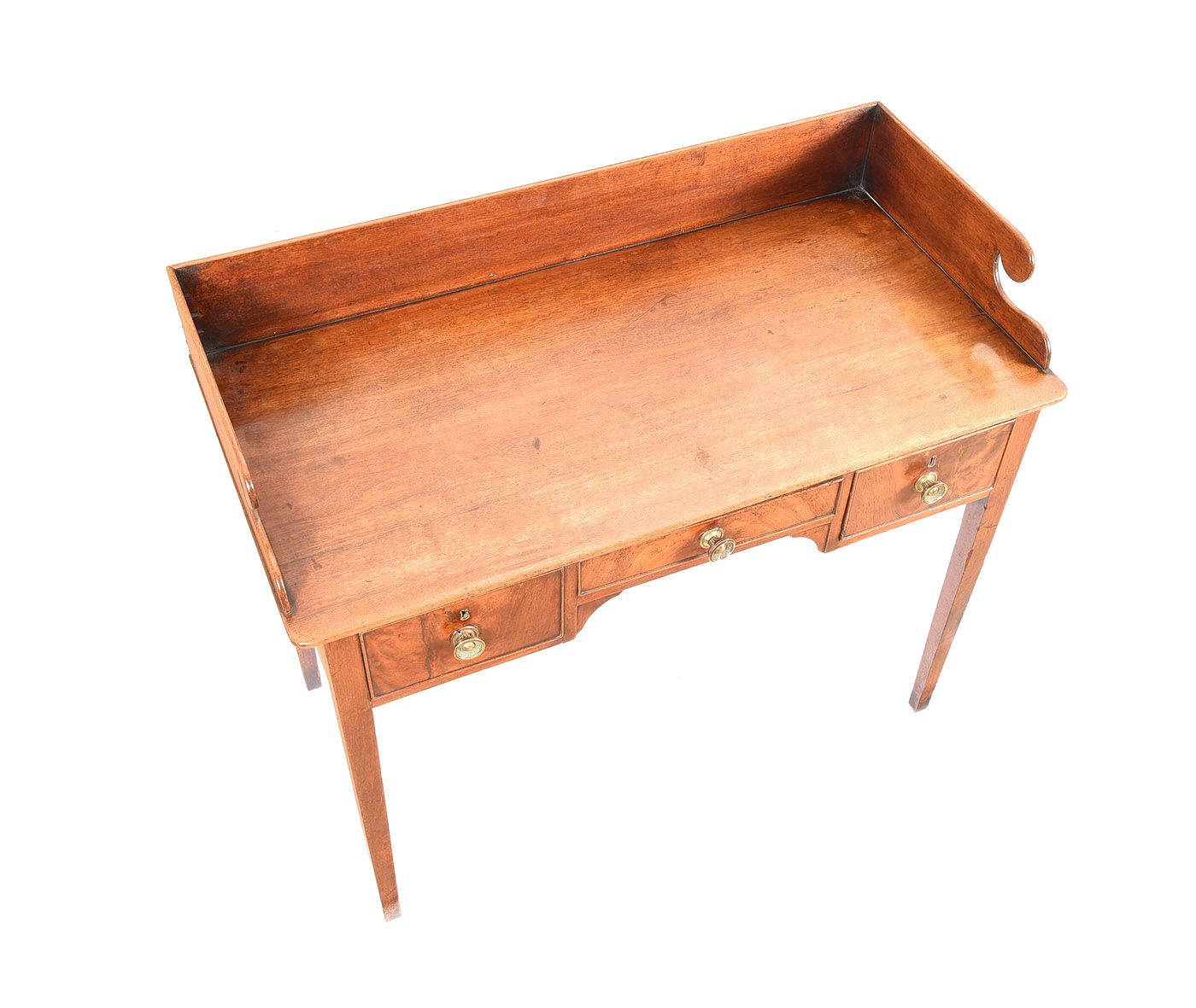 GEORGIAN MAHOGANY GALLERY BACK WASHSTAND at Ross's Online Art Auctions