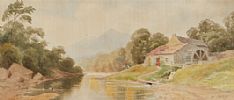 THE OLD MILL NEAR THE MOURNES by Joseph William Carey RUA at Ross's Online Art Auctions