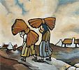 CORN CARRIERS by Irish School at Ross's Online Art Auctions