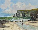 ON THE BEACH, COUNTY ANTRIM by Hugh McIlfatrick at Ross's Online Art Auctions