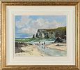 ON THE BEACH, COUNTY ANTRIM by Hugh McIlfatrick at Ross's Online Art Auctions