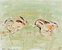 CHASING HARES by Con Campbell at Ross's Online Art Auctions