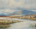 THE CURRANE RIVER NEAR WATERVILLE, COUNTY KERRY by Maurice Canning  Wilks ARHA RUA at Ross's Online Art Auctions