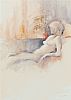 RECLINING NUDE by Sandra Maze UWS at Ross's Online Art Auctions
