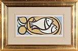 TWO FISH ON A PLATE by Markey Robinson at Ross's Online Art Auctions