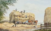 HARVEST TIME by Scottish School at Ross's Online Art Auctions