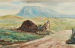DONKEY AND TURF, DONEGAL by Jackie Connolly at Ross's Online Art Auctions
