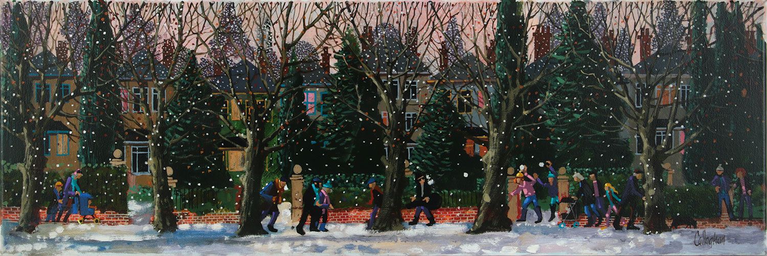 WINTER, CYPRUS AVENUE by George Callaghan at Ross's Online Art Auctions