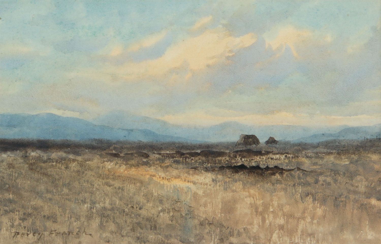 A BOG AT FALCARRAGH, DONEGAL by William Percy  French at Ross's Online Art Auctions