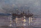 THE COAL BOAT by Everett Galloway at Ross's Online Art Auctions