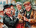 BAR ROOM BANTER by Roy Wallace at Ross's Online Art Auctions