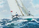 SCHOONER ON THE BRINEY by Kenny Hayes at Ross's Online Art Auctions