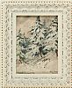 WINTER PINE TREES by Everett Galloway at Ross's Online Art Auctions