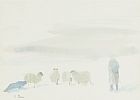 WINTER SHEEP by Tom Carr HRHA HRUA at Ross's Online Art Auctions