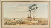 TREES IN A LANDSCAPE by Prudence Turner at Ross's Online Art Auctions
