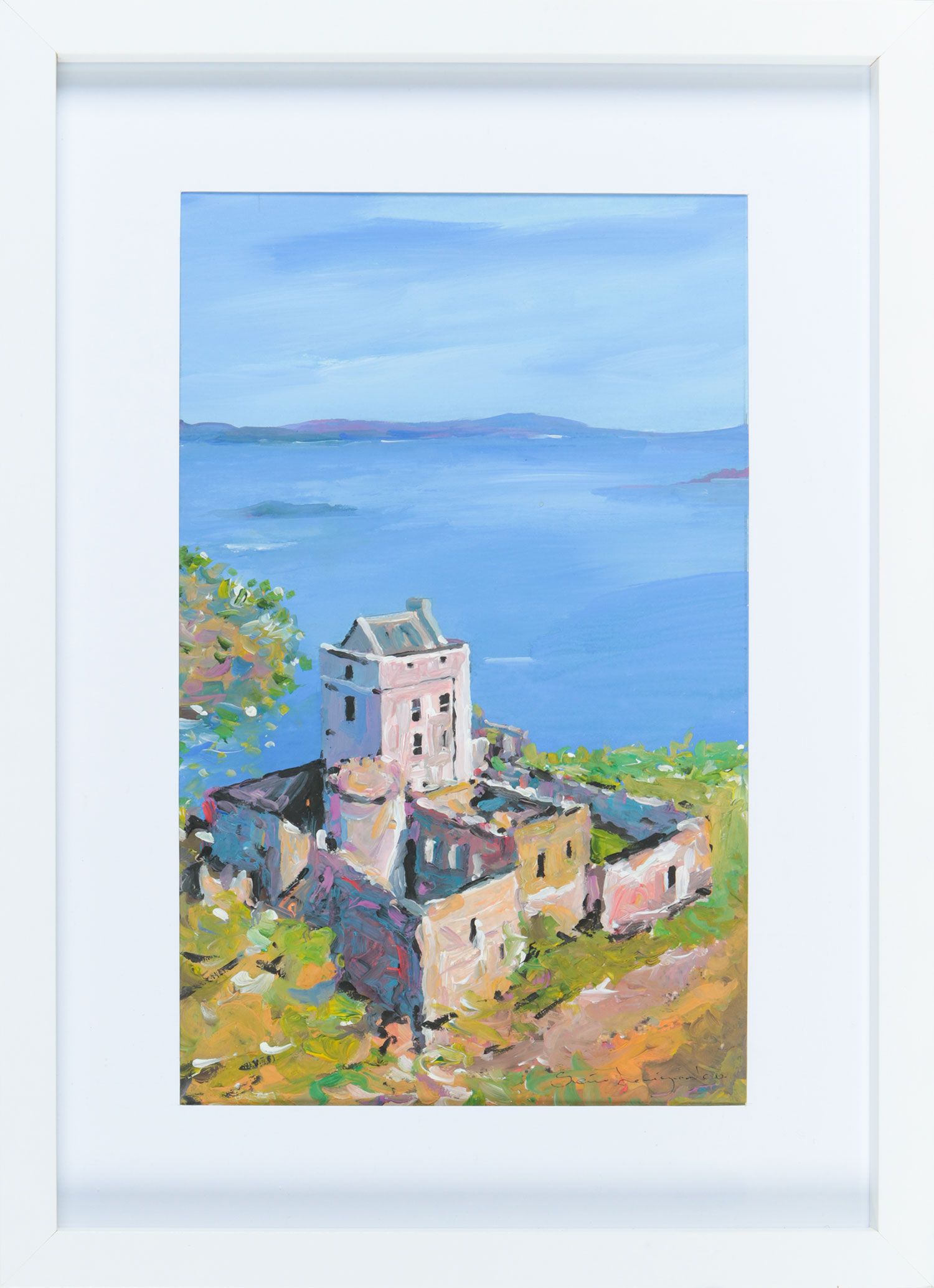DOE CASTLE NEAR CREESLOUGH by Sean Lorinyenko at Ross's Online Art Auctions