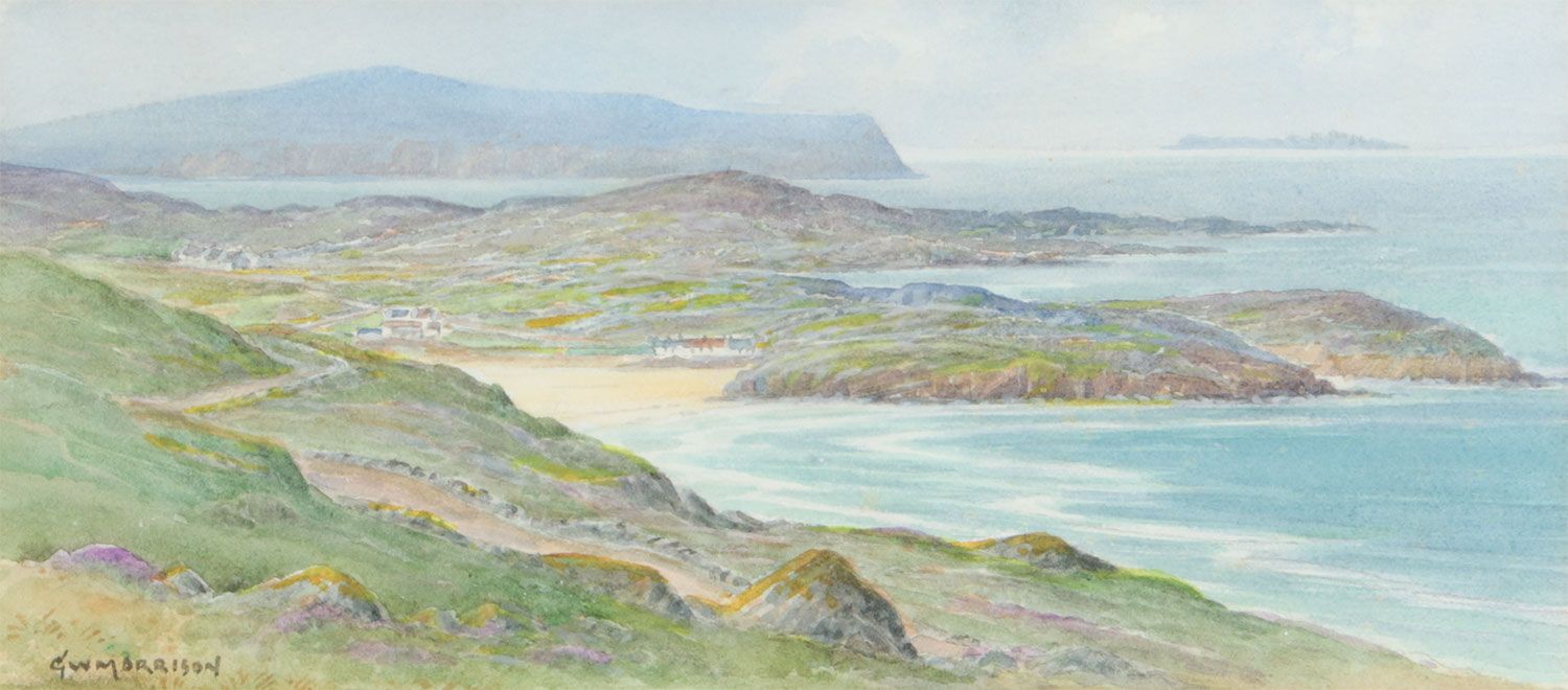 ATLANTIC DRIVE, DONEGAL by George W.  Morrison at Ross's Online Art Auctions