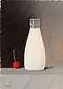 BOTTLE OF MILK AND CHERRY by Kevin Meehan at Ross's Online Art Auctions