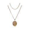 9CT GOLD LOCKET ON BELCHER CHAIN at Ross's Online Art Auctions
