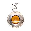 STERLING SILVER CITRINE BROOCH at Ross's Online Art Auctions