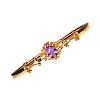 9CT GOLD AMETHYST BANGLE at Ross's Online Art Auctions