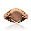 9CT ROSE GOLD SIGNET RING at Ross's Online Art Auctions
