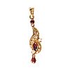 GOLD RUBY & DIAMOND PENDANT at Ross's Online Art Auctions