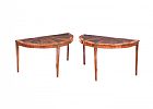FINE PAIR OF REGENCY INLAID MAHOGANY CONSOLE TABLES at Ross's Online Art Auctions