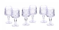 SET OF SIX TYRONE CRYSTAL CLARET GLASSES at Ross's Online Art Auctions