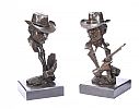 TWO BRONZE FIGURES at Ross's Online Art Auctions