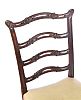 NINETEENTH CENTURY MAHOGANY LADDER BACK CHAIR at Ross's Online Art Auctions