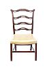 NINETEENTH CENTURY MAHOGANY LADDER BACK CHAIR at Ross's Online Art Auctions