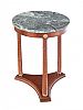 MARBLE TOP MAHOGANY LAMP TABLE at Ross's Online Art Auctions