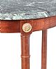 MARBLE TOP MAHOGANY LAMP TABLE at Ross's Online Art Auctions