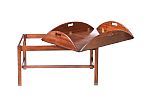 MAHOGANY CAMPAIGN STYLE COFFEE TABLE at Ross's Online Art Auctions