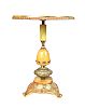 VINTAGE ONYX & BRASS LAMP TABLE at Ross's Online Art Auctions