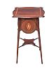 EDWARDIAN INLAID MAHOGANY CAKE STAND at Ross's Online Art Auctions